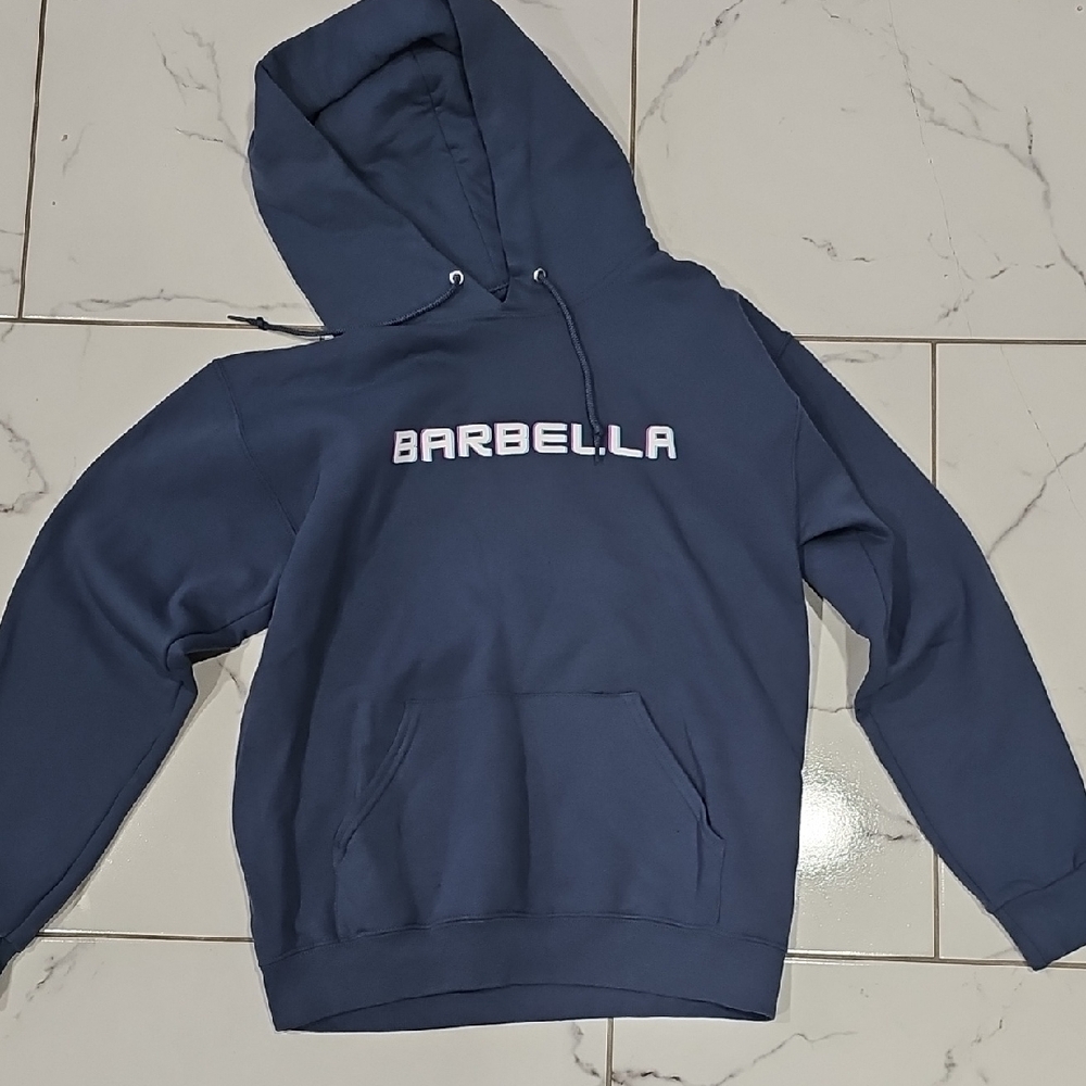 EUC Barbella Box Oversized Hoodie | Navy | Size Small | Athleisure